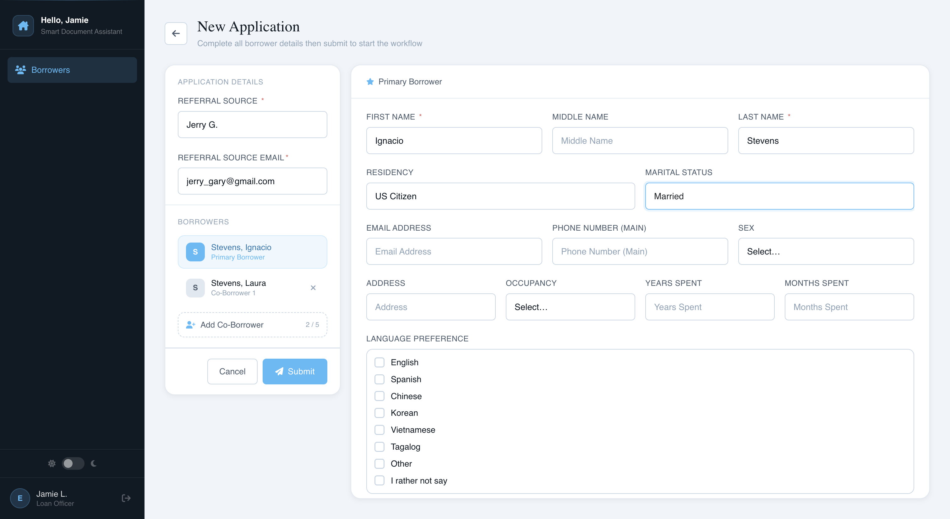 New Application
